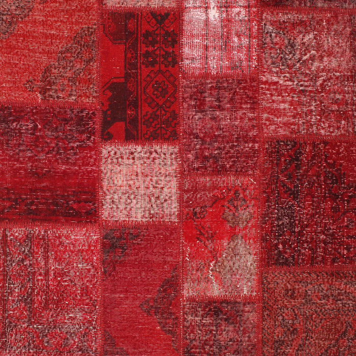 Traditional Red Patchwork Rug, tr2156
