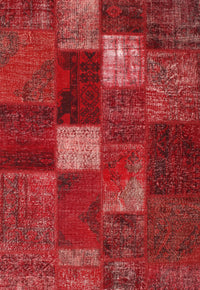 Machine Washable Traditional Red Rug, wshtr2156