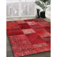 Traditional Red Patchwork Rug, tr2156