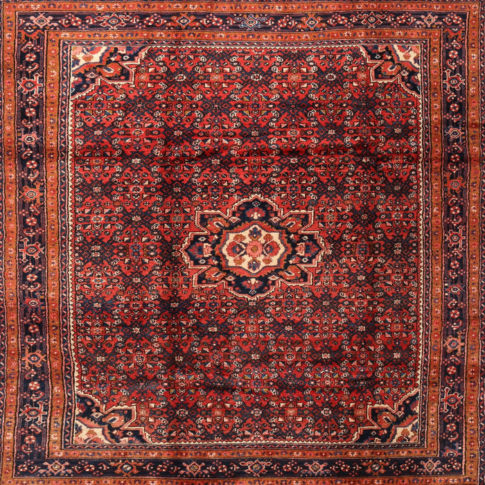 Square Traditional Cherry Red Persian Rug, tr2158