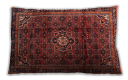 Traditional Classic Rectangular Cherry Red Lumbar Throw Pillow, 13 inch by 19 inch, lbtr2158