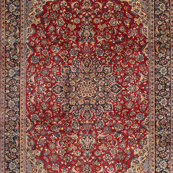 Machine Washable Traditional Saffron Red Rug, wshtr2160