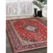 Machine Washable Traditional Orange Salmon Pink Rug in a Family Room, wshtr2162