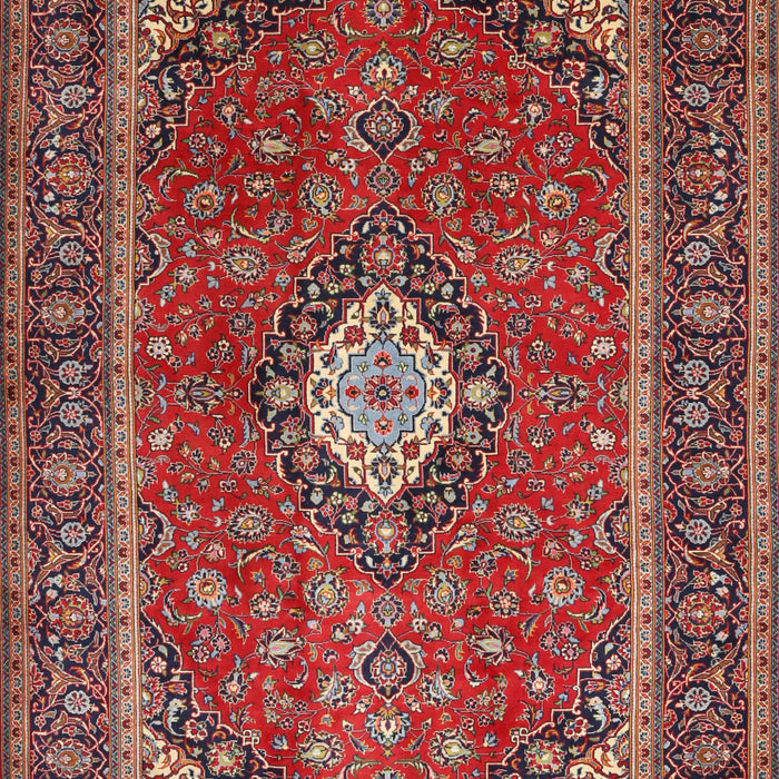 Machine Washable Traditional Orange Salmon Pink Rug, wshtr2162