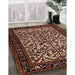Traditional Orange Brown Persian Rug in Family Room, tr2163
