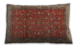 Traditional Classic Rectangular Dark Almond Brown Lumbar Throw Pillow, 13 inch by 19 inch, lbtr2164
