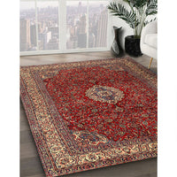 Traditional Orange Salmon Pink Persian Rug, tr2165