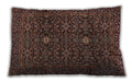 Traditional Classic Rectangular Dark Almond Brown Lumbar Throw Pillow, 13 inch by 19 inch, lbtr2166