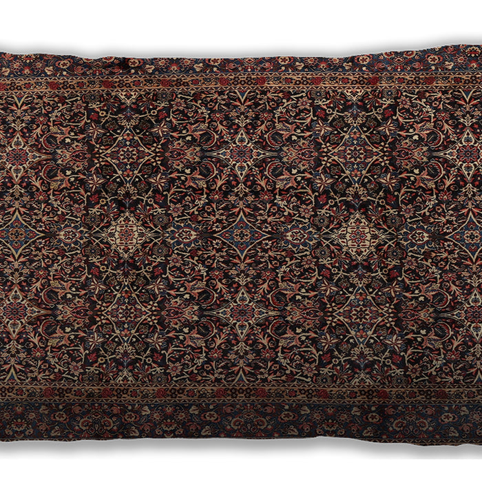 Traditional Classic Rectangular Dark Almond Brown Lumbar Throw Pillow, 13 inch by 19 inch, lbtr2166