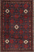Traditional Deep Red Persian Rug, tr2167