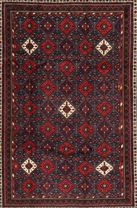 Machine Washable Traditional Deep Red Rug, wshtr2167