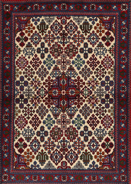 Machine Washable Traditional Deep Red Rug, wshtr2168