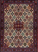 Machine Washable Traditional Deep Red Rug, wshtr2168