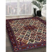 Traditional Deep Red Persian Rug in Family Room, tr2168