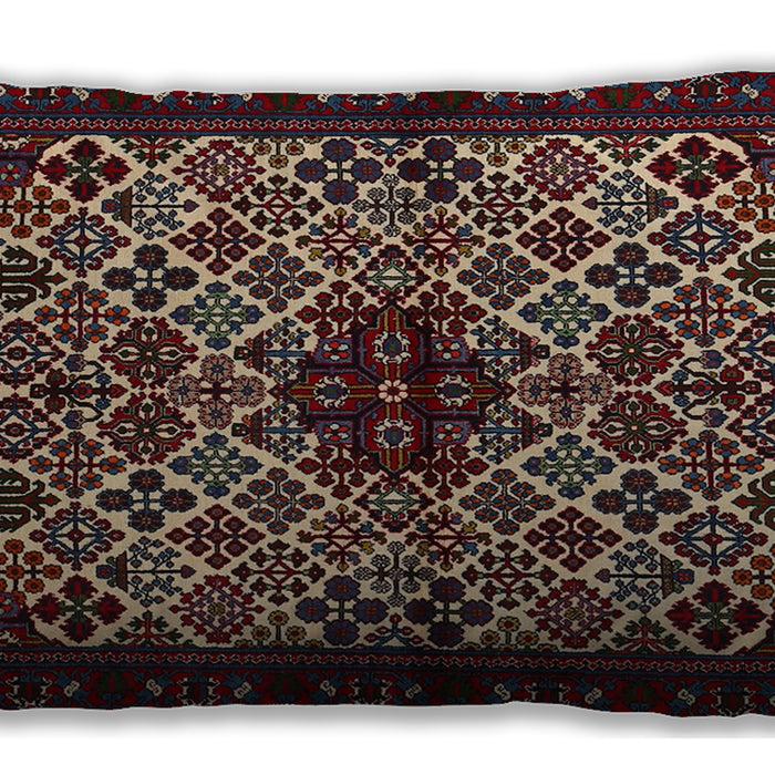 Traditional Classic Rectangular Deep Red Lumbar Throw Pillow, 13 inch by 19 inch, lbtr2168