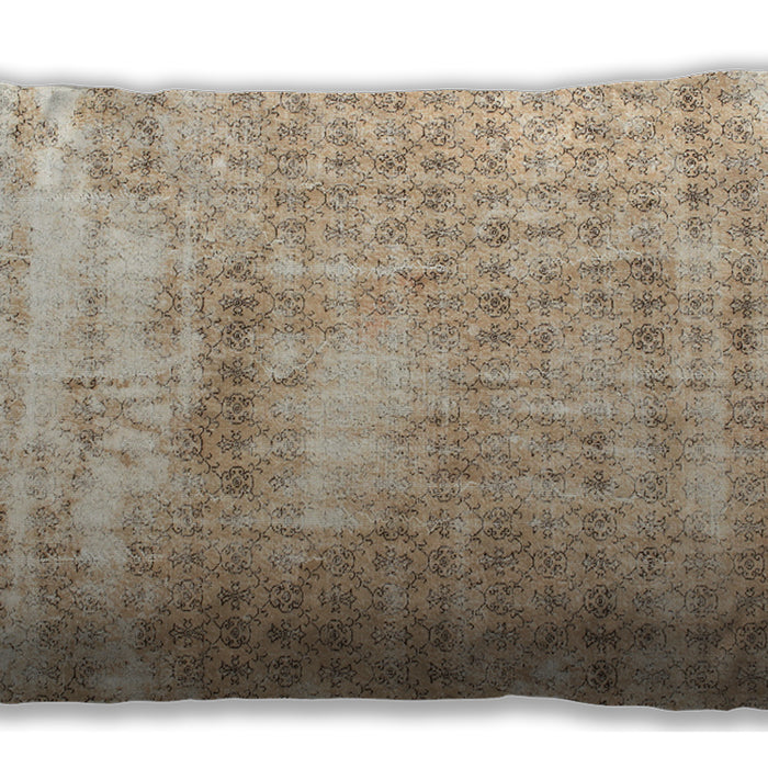 Traditional Classic Rectangular Brown Lumbar Throw Pillow, 13 inch by 19 inch, lbtr216