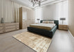 Machine Washable Traditional Brown Rug in a Bedroom, wshtr216