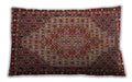 Traditional Classic Rectangular Saffron Red Lumbar Throw Pillow, 13 inch by 19 inch, lbtr2171