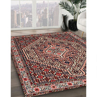 Traditional Light Copper Gold Persian Rug, tr2172