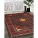 Machine Washable Traditional Saffron Red Rug in a Family Room, wshtr2173