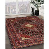 Traditional Saffron Red Persian Rug, tr2173