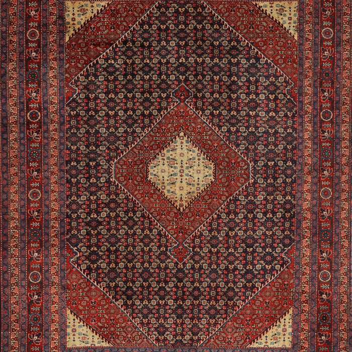 Traditional Saffron Red Persian Rug, tr2173