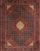 Traditional Saffron Red Persian Rug, tr2174