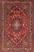 Machine Washable Traditional Rust Pink Rug, wshtr2175