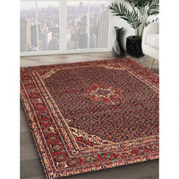 Traditional Copper Red Pink Persian Rug, tr2177