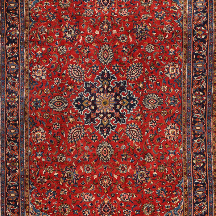 Machine Washable Traditional Sienna Brown Rug, wshtr2178