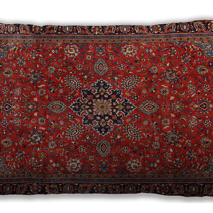 Traditional Classic Rectangular Sienna Brown Lumbar Throw Pillow, 13 inch by 19 inch, lbtr2178