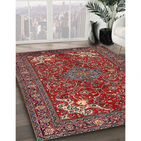 Traditional Orange Salmon Pink Persian Rug, tr2181