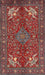 Traditional Orange Salmon Pink Persian Rug, tr2181