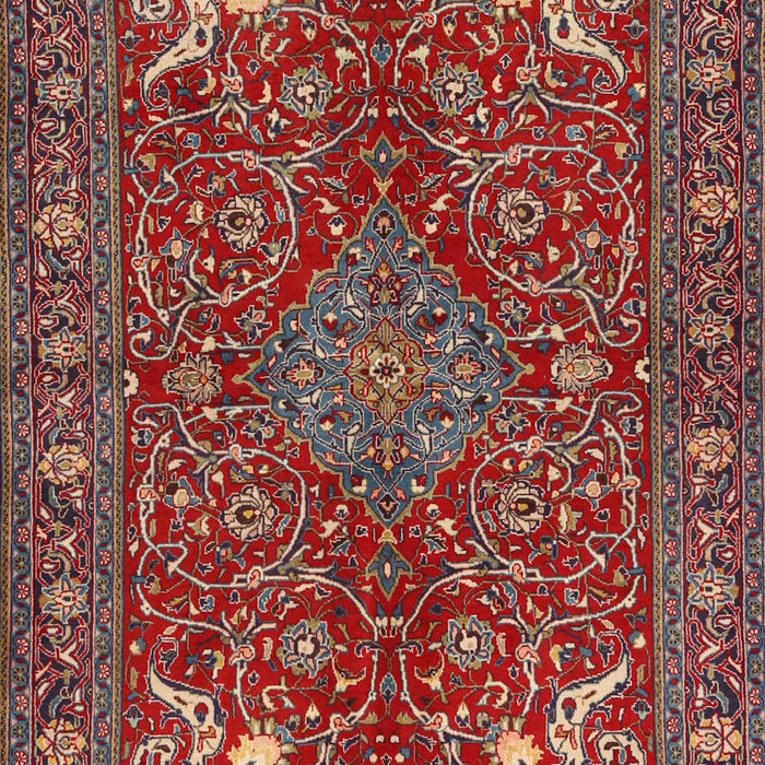 Traditional Orange Salmon Pink Persian Rug, tr2181