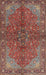 Machine Washable Traditional Camel Brown Rug, wshtr2182