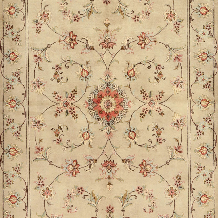 Machine Washable Traditional Peru Brown Rug, wshtr2183