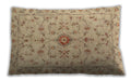 Traditional Classic Rectangular Peru Brown Lumbar Throw Pillow, 13 inch by 19 inch, lbtr2183