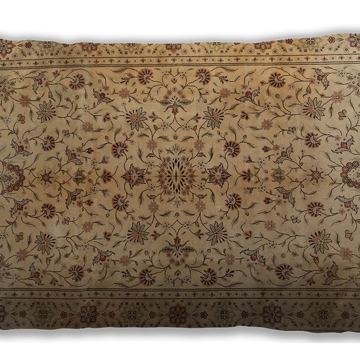 Traditional Classic Rectangular Light Brown Lumbar Throw Pillow, 13 inch by 19 inch, lbtr2184