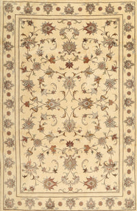 Machine Washable Traditional Peru Brown Rug, wshtr2185