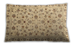 Traditional Classic Rectangular Peru Brown Lumbar Throw Pillow, 13 inch by 19 inch, lbtr2185