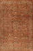 Traditional Mahogany Brown Persian Rug, tr2186
