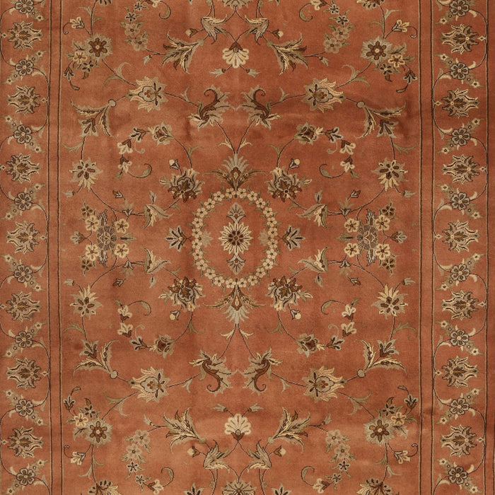 Traditional Mahogany Brown Persian Rug, tr2186