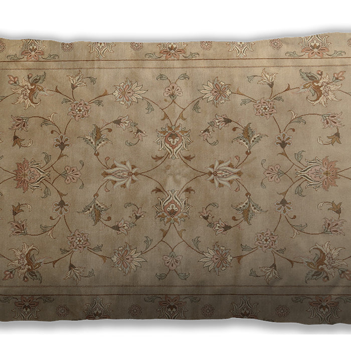 Traditional Classic Rectangular Bronze Brown Lumbar Throw Pillow, 13 inch by 19 inch, lbtr2187