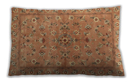 Traditional Classic Rectangular Orange Lumbar Throw Pillow, 13 inch by 19 inch, lbtr2188
