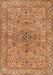 Traditional Orange Persian Rug, tr2188