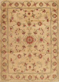 Machine Washable Traditional Orange Rug, wshtr2189