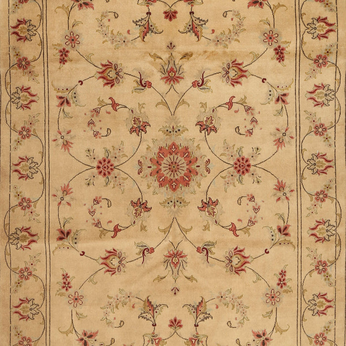 Machine Washable Traditional Orange Rug, wshtr2189