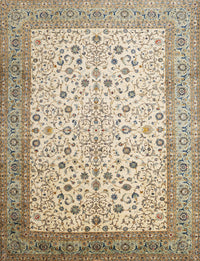 Machine Washable Traditional Brown Rug, wshtr218