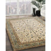 Machine Washable Traditional Brown Rug in a Family Room, wshtr218