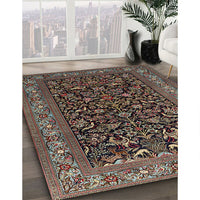 Traditional Khaki Green Persian Rug, tr2192